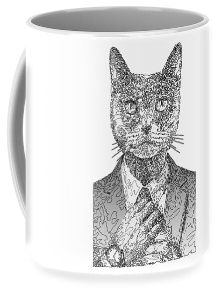 GREY Cool Cat - Mug