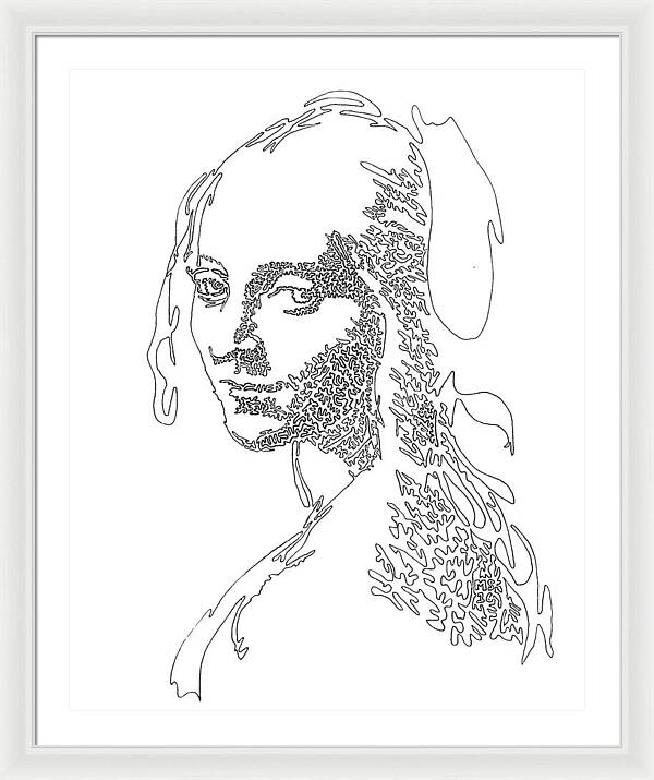 Head of a Girl - Framed Print