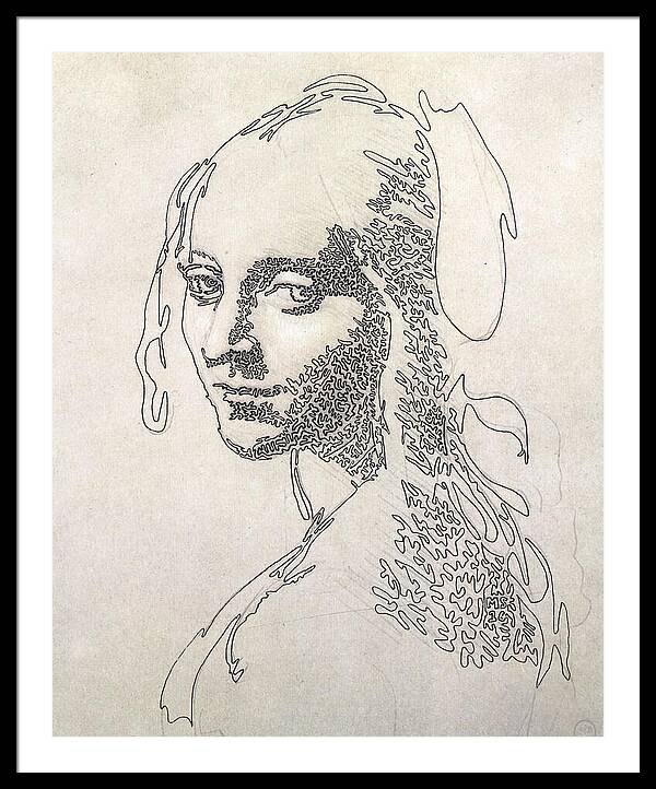 Head of a Girl 1 - Framed Print