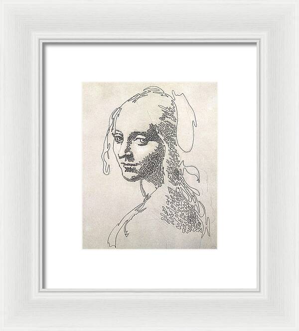 Head of a Girl 1 - Framed Print