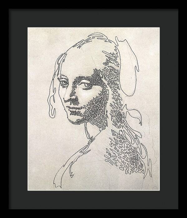 Head of a Girl 1 - Framed Print
