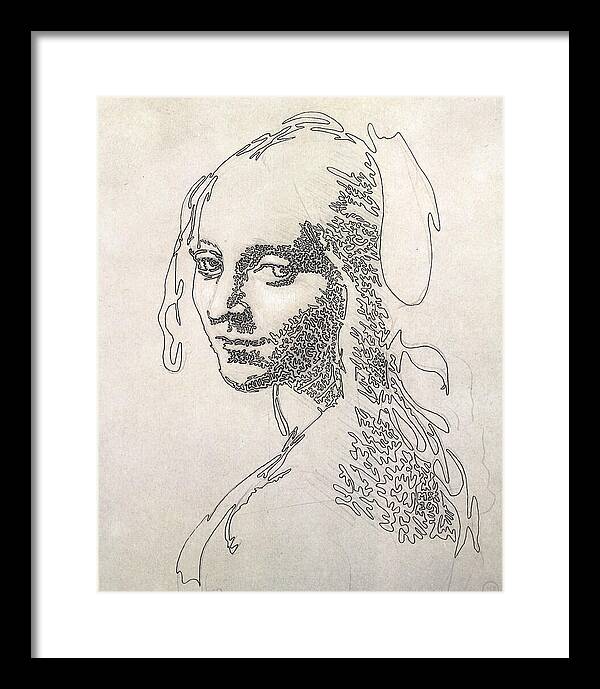 Head of a Girl 1 - Framed Print