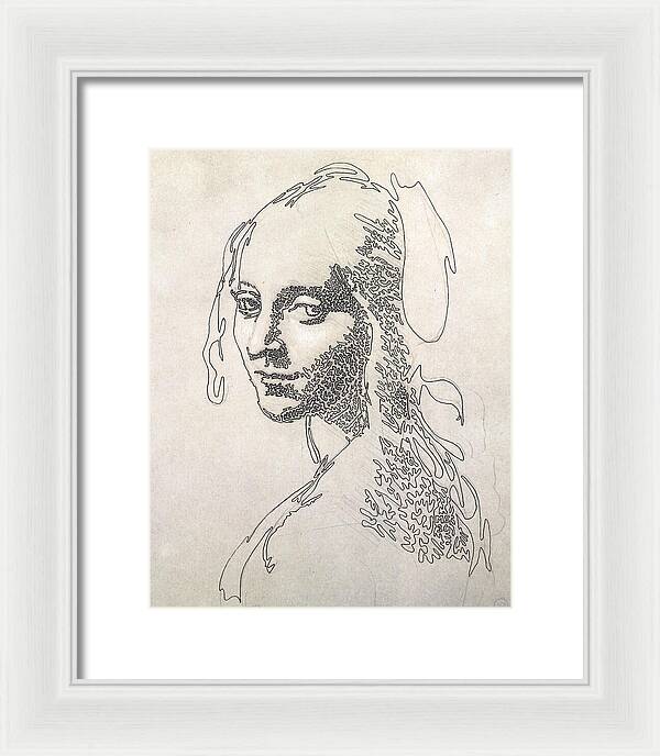 Head of a Girl 1 - Framed Print