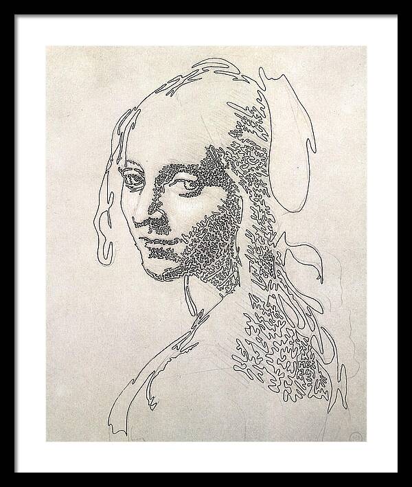 Head of a Girl 1 - Framed Print