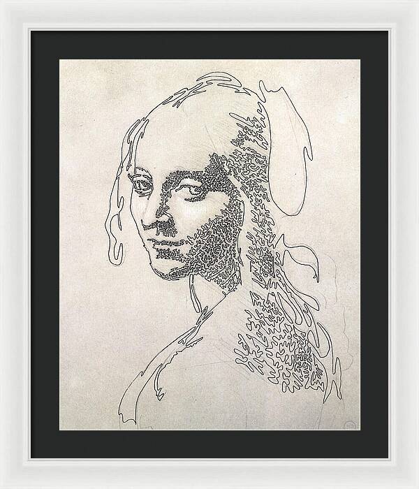 Head of a Girl 1 - Framed Print