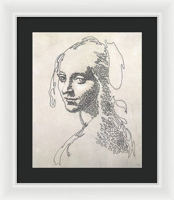 Head of a Girl 1 - Framed Print