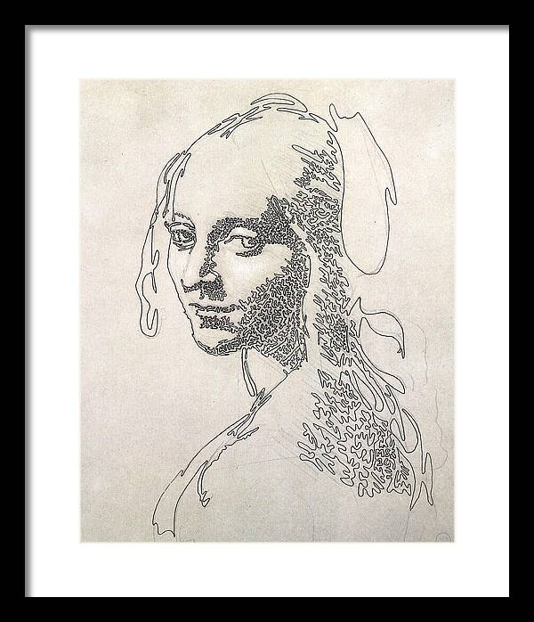 Head of a Girl 1 - Framed Print