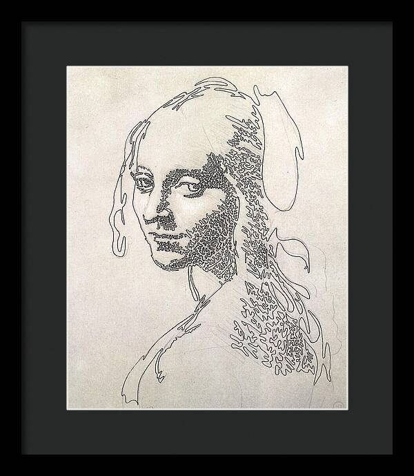 Head of a Girl 1 - Framed Print