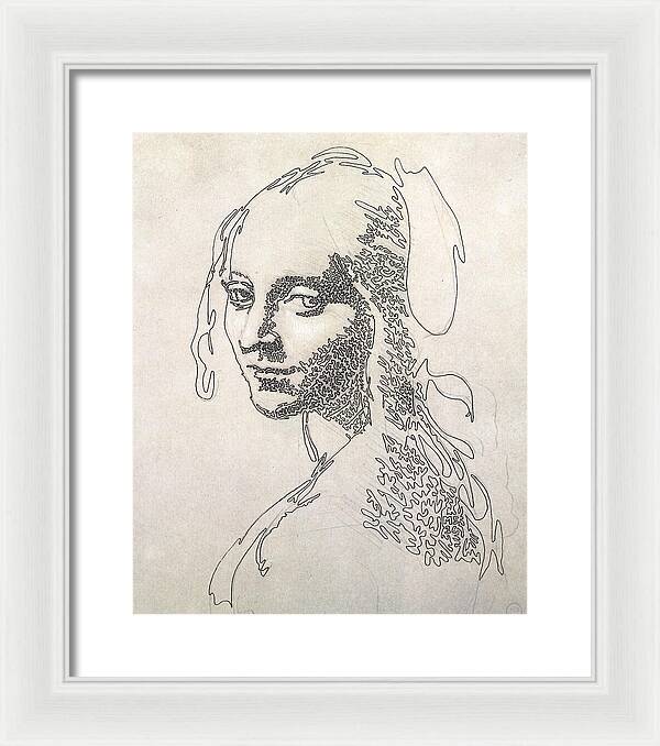 Head of a Girl 1 - Framed Print