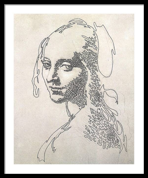 Head of a Girl 1 - Framed Print
