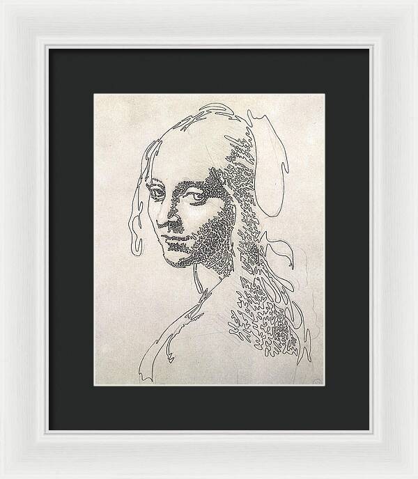 Head of a Girl 1 - Framed Print