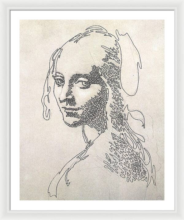 Head of a Girl 1 - Framed Print