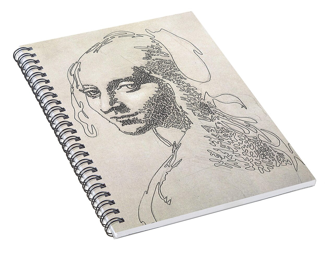 Head of a Girl 1 - Spiral Notebook