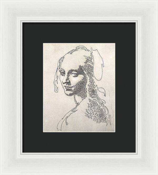 Head of a Girl 1 - Framed Print