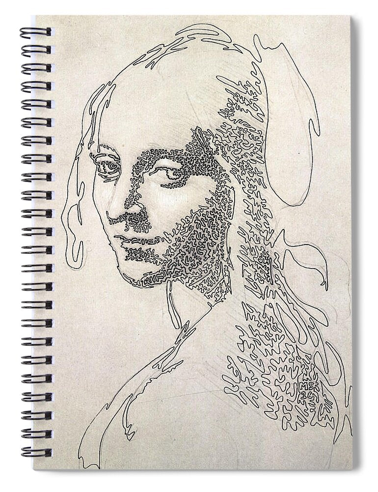 Head of a Girl 1 - Spiral Notebook