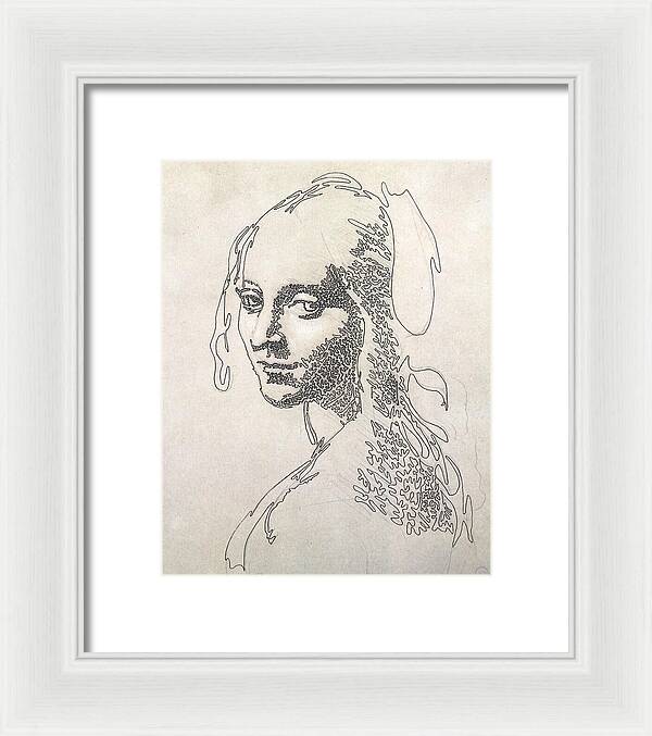 Head of a Girl 1 - Framed Print