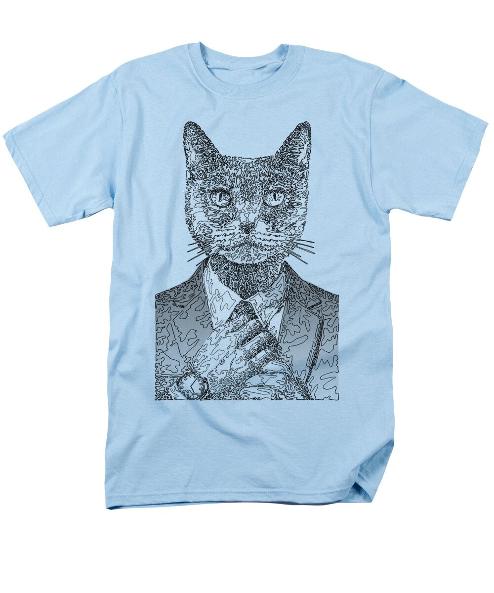 GREY Cool Cat - Men's T-Shirt  (Regular Fit)