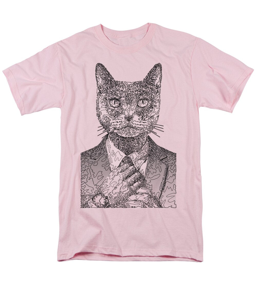 GREY Cool Cat - Men's T-Shirt  (Regular Fit)