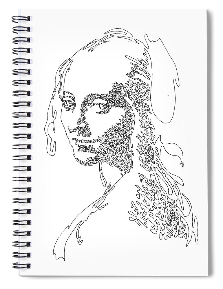 Head of a Girl - Spiral Notebook