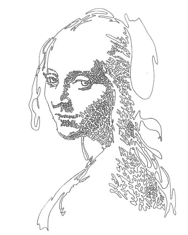 Head of a Girl - Art Print