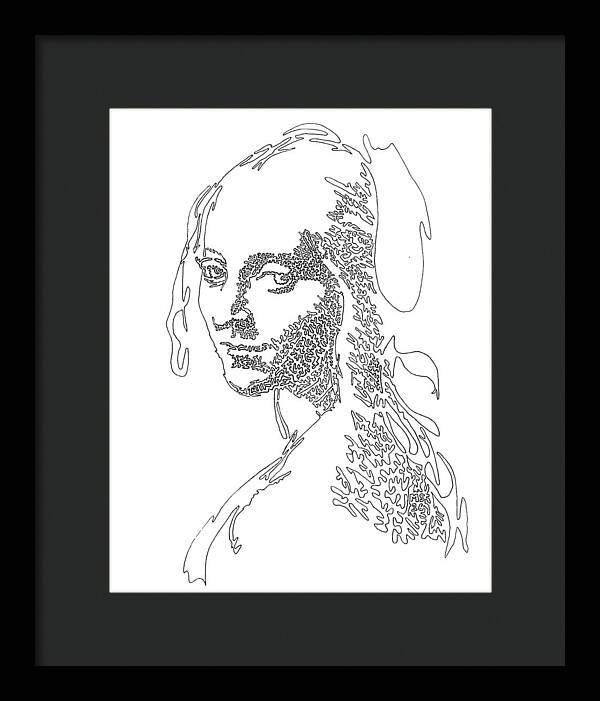 Head of a Girl - Framed Print