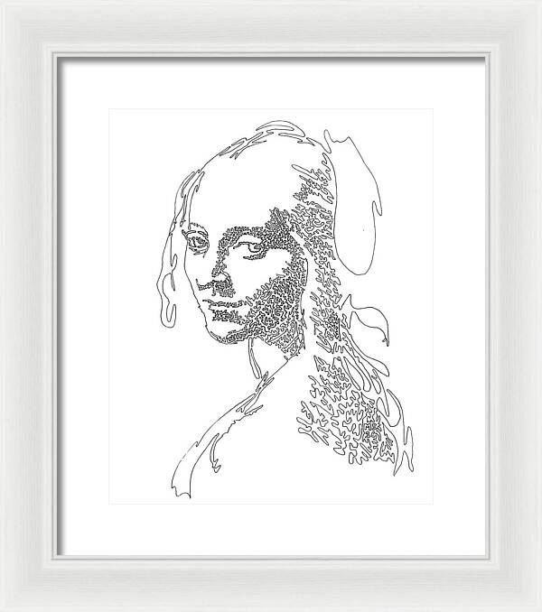 Head of a Girl - Framed Print