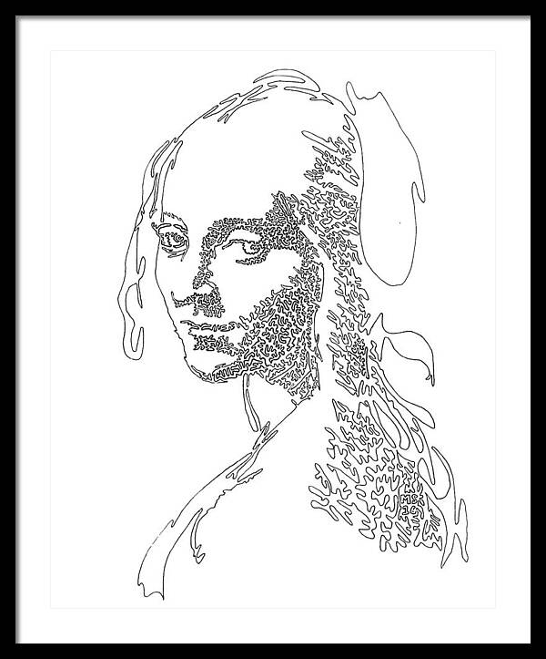 Head of a Girl - Framed Print