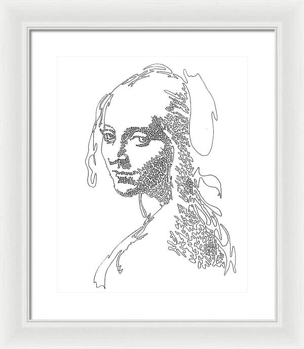Head of a Girl - Framed Print