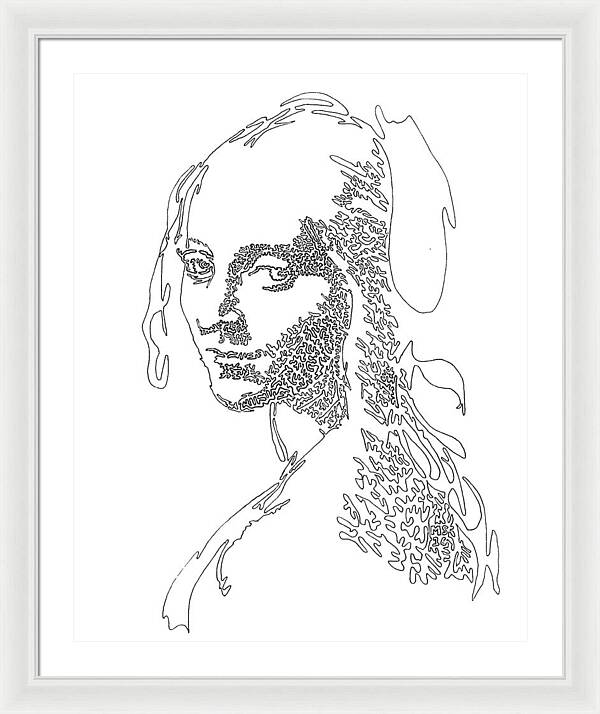 Head of a Girl - Framed Print