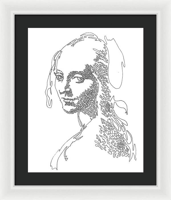 Head of a Girl - Framed Print