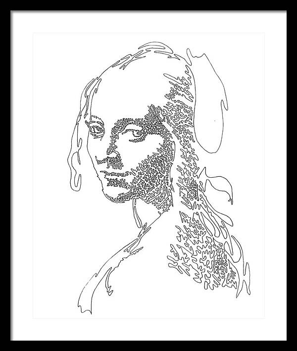 Head of a Girl - Framed Print