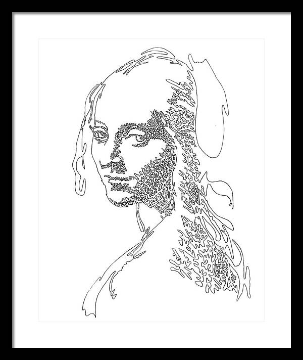 Head of a Girl - Framed Print