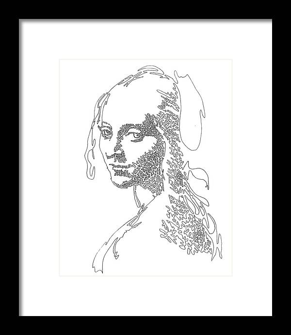 Head of a Girl - Framed Print