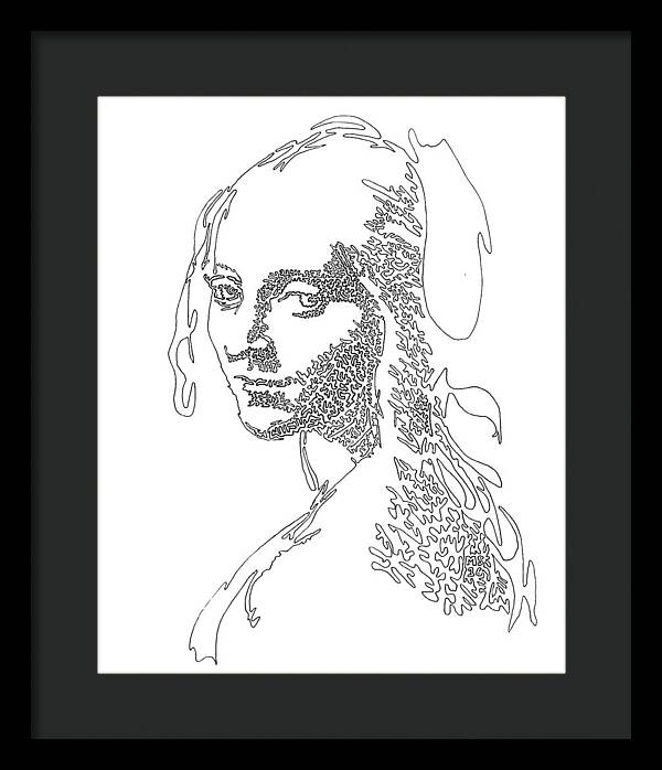 Head of a Girl - Framed Print