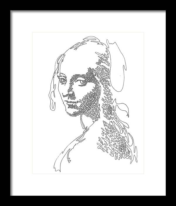 Head of a Girl - Framed Print