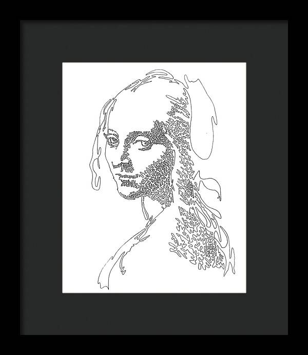 Head of a Girl - Framed Print