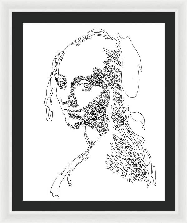 Head of a Girl - Framed Print