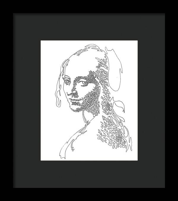 Head of a Girl - Framed Print