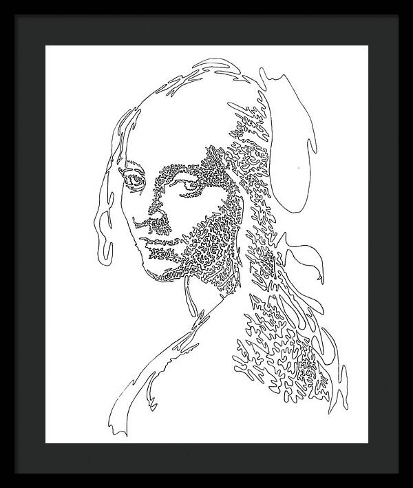Head of a Girl - Framed Print