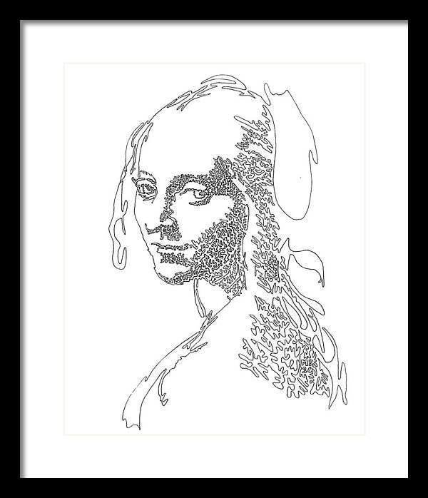 Head of a Girl - Framed Print