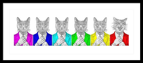 One Cool Cat - Framed Print