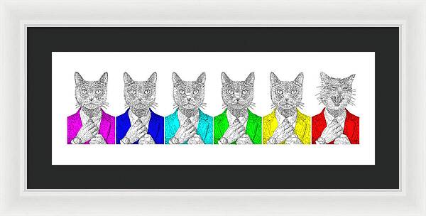 One Cool Cat - Framed Print