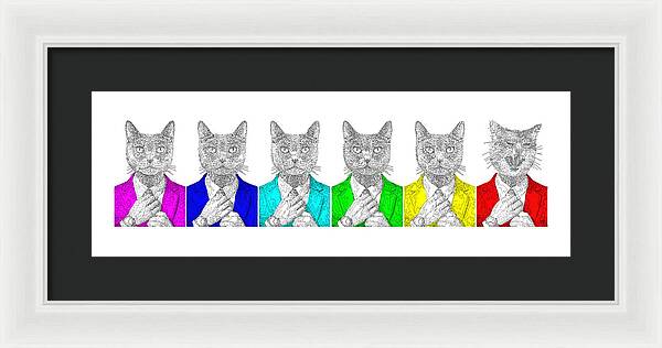 One Cool Cat - Framed Print