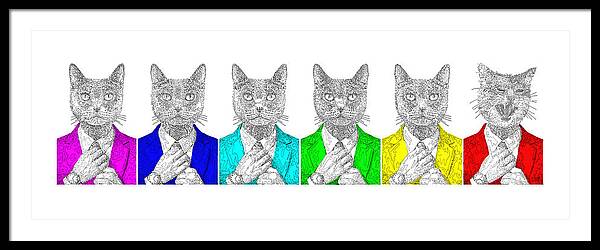 One Cool Cat - Framed Print