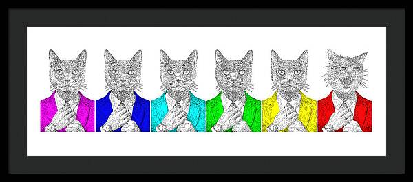 One Cool Cat - Framed Print