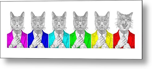 One Cool Cat - Metal Print