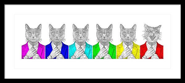 One Cool Cat - Framed Print