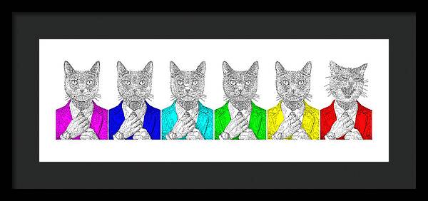 One Cool Cat - Framed Print