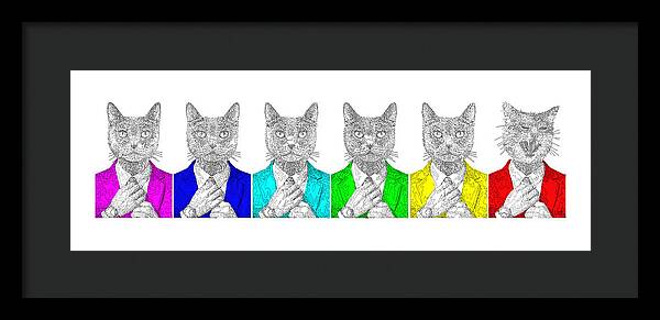 One Cool Cat - Framed Print