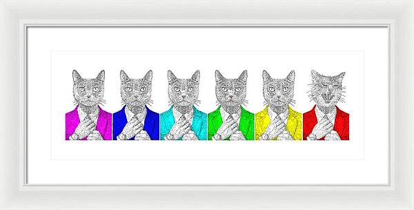 One Cool Cat - Framed Print